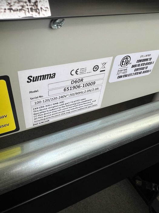 Ploter tnący Summa D60R – stan bardzo dobry, gotowy do pracy