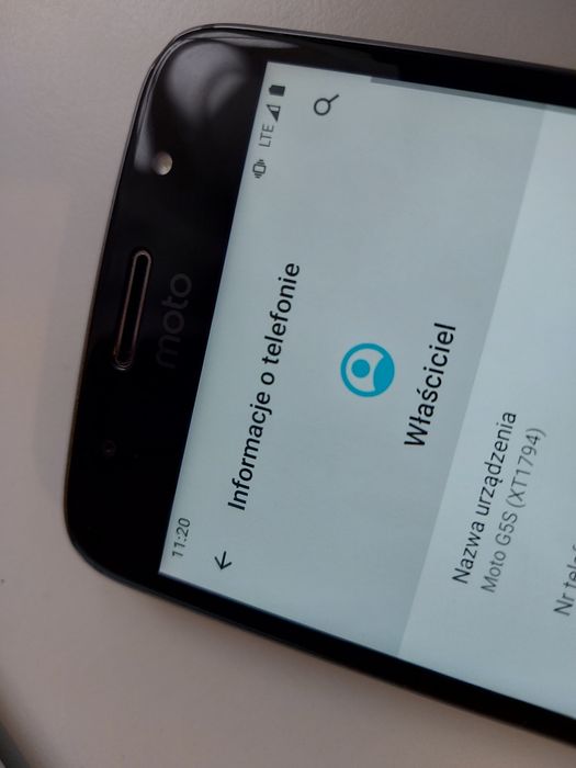 Motorola Gs5 wgrany Android 10, ekran cały, sprawny