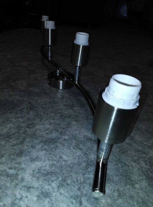 Світильник бра на 4 лампи, нержавіюча сталь, светильник