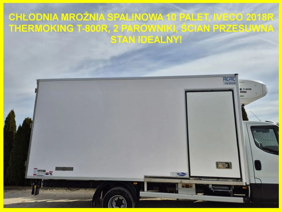 Chłodnia Mroźnia Spalinowa 10 palet ,5m, Thermoking T-800R, 2018r, 2 parowniki, sciana przes, Stan idealny!