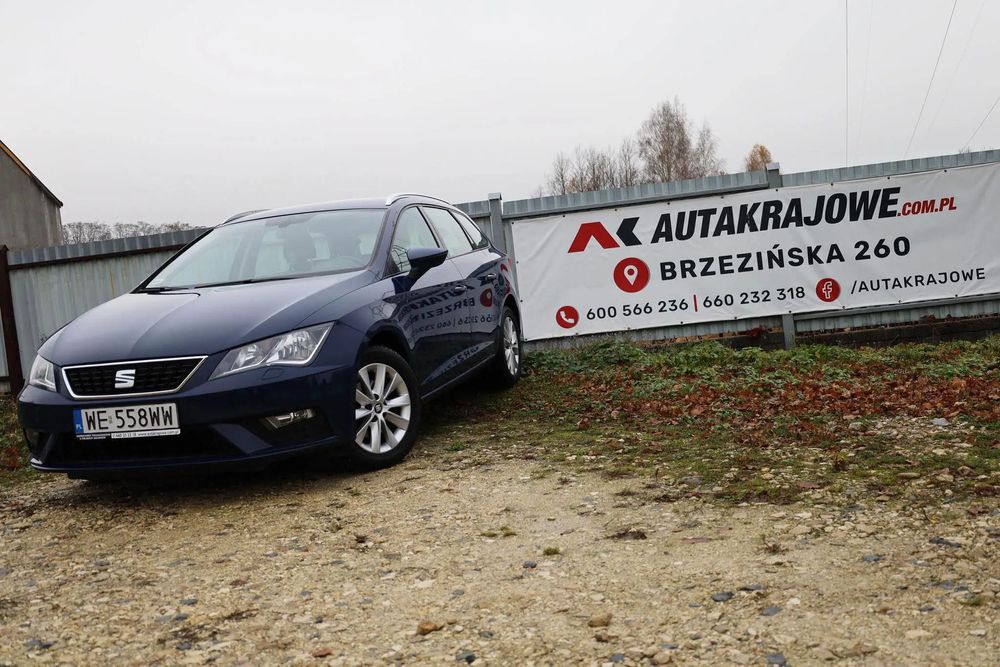 Seat Leon Sportstourer 130Km, Bardzo Dobry Stan, 1Wł, Salon Pl,