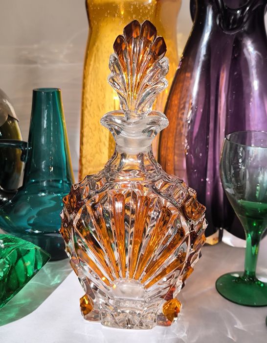 Karafka piękny stary kryształ