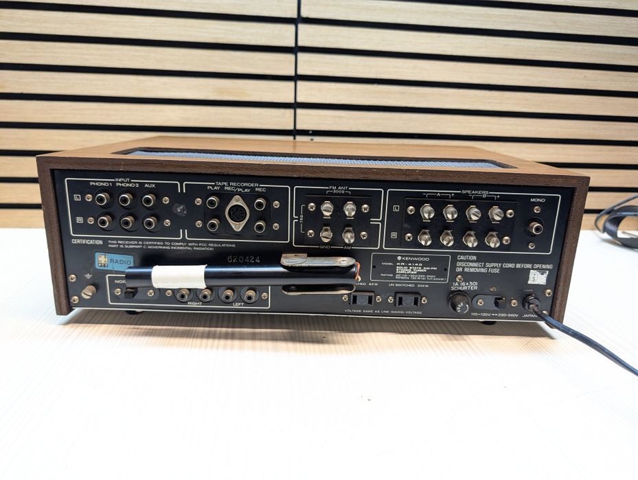 KENWOOD KR-4140 #Amplituner Stereo #Vintage 1970r #MONO #Pre-OUT #Drewno #Made in Japan !