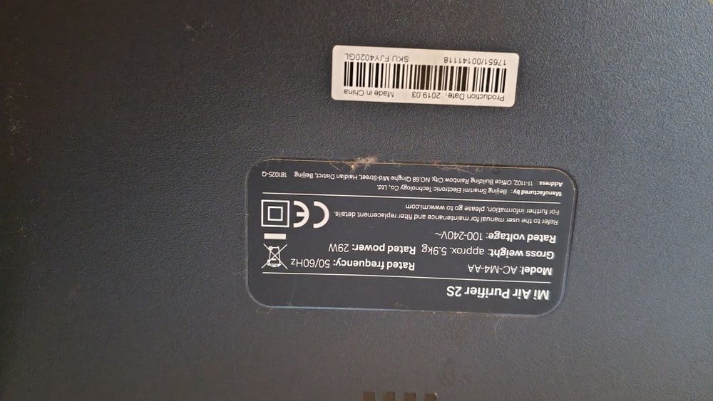 Purificador de ar xiaomi