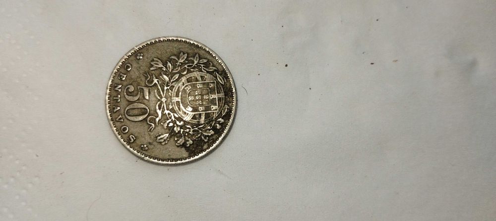 Moeda portuguesa 50 centavos 1967