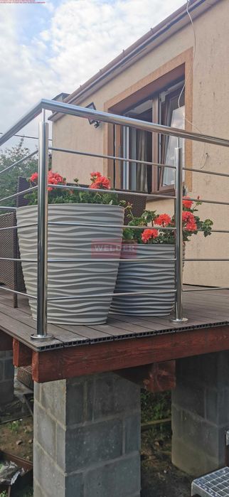 Balustrady barierki Balkon Nierdzewne Harfa Malowane LOFT