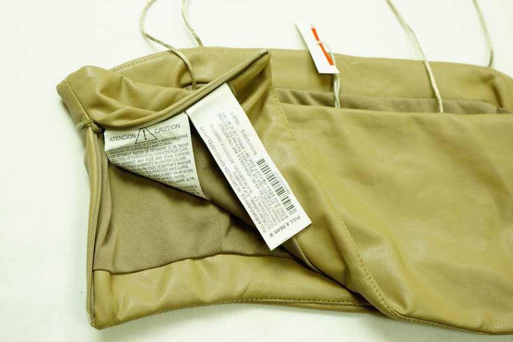 Top opaska  skóropodobny Pull&Bear roz. S beżowy