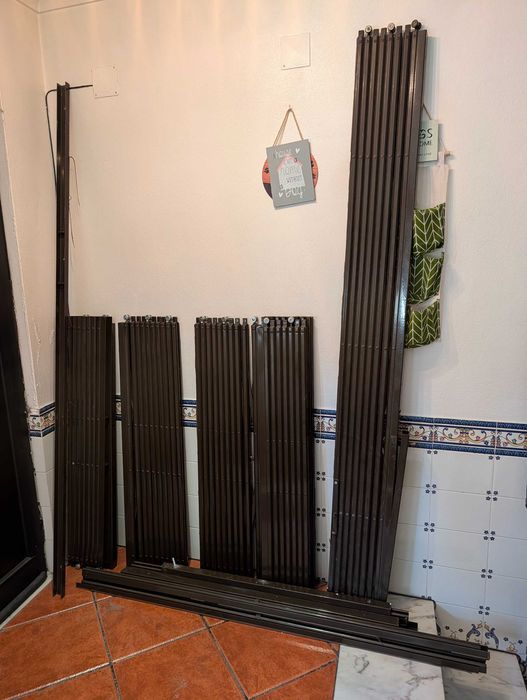 4x Grade Lagartos para Janelas com chaves em cor castanho