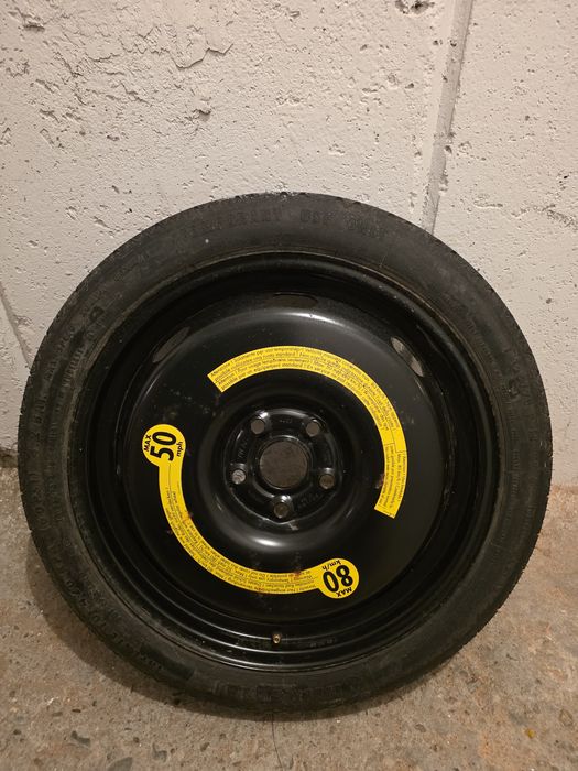 Koło dojazdowe T125/70 R18, oryginał VW AG