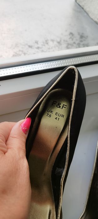 Buty, czulenka, szpilki czarne 41