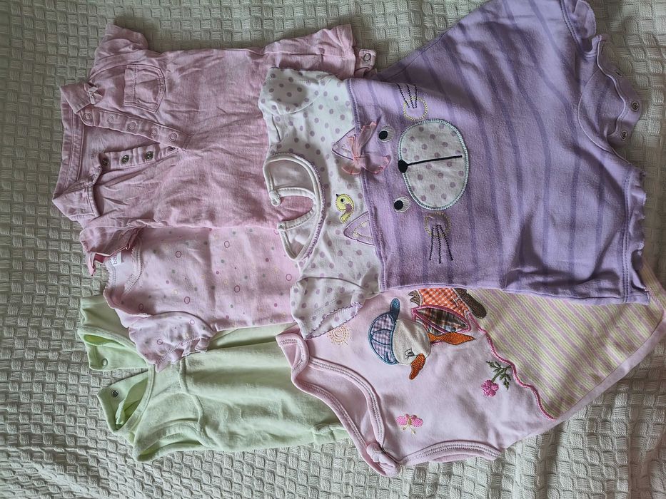 Rampersy rozmiar 62 paczka 12 sztuk 56-62 cm / 1-3 mies.