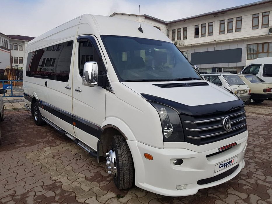 Дефлектор капота для Volkswagen Crafter 2006-2016 гг. Пластик EuroCap
