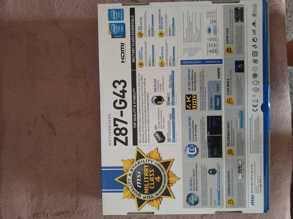 Procesor i5 4670_plyta główna MSI Z87-g43. Polecam