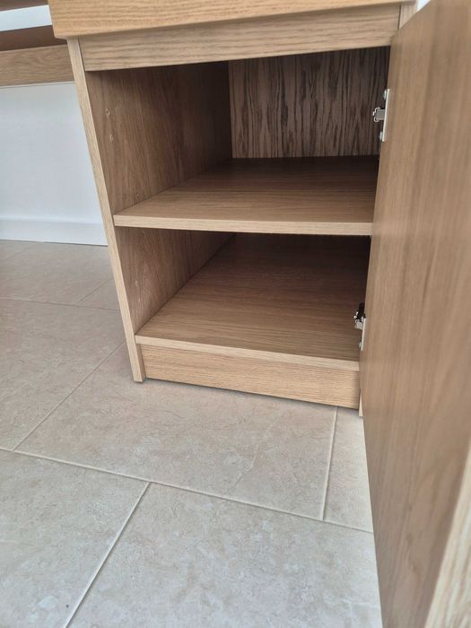 IKEA Secretária MALM 140x65 - Velatura em Carvalho