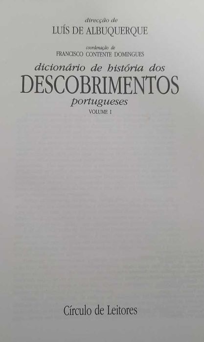 'Dicionário de História dos Descobrimentos Portugueses'