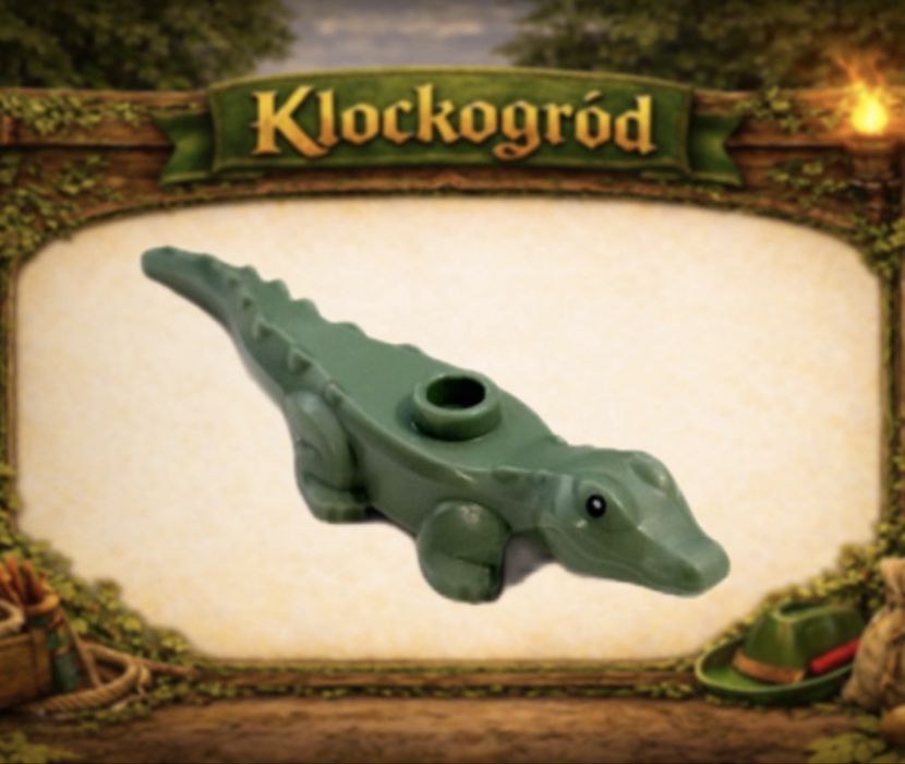 Lego mały krokodyl/aligator - 1 sztuka