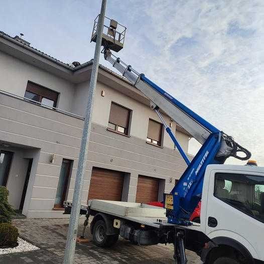 Wynajem Podnośnik Koszowy - USŁUGI ZWYŻKA Wycinka drzew