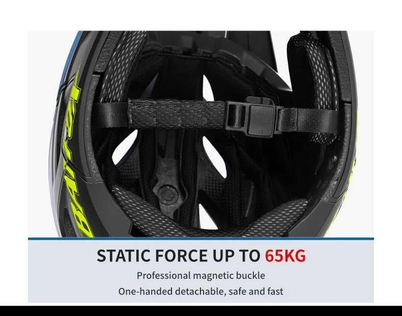 Шлем фулфейс вентилируемый для фрирайда и даунхила "Bat Fox "