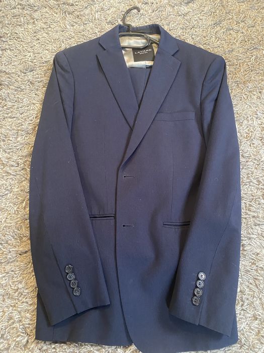 Garnitur Lavard w znakomitym stanie . Granatowy