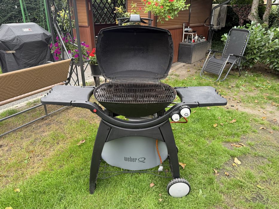 Weber Grill gazowy q300 kemping kamper pokrowiec lampka!