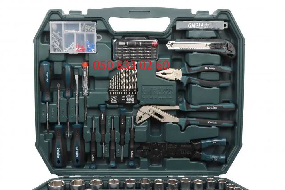 Набір інструментів Gut Meister 303шт набор инструментов GM-01303 НІмеч