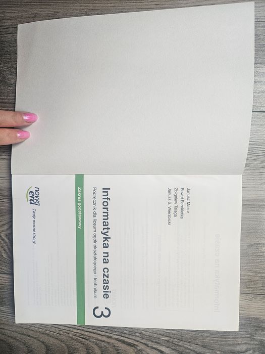 Informatyka 3 Nowa Era podręcznik zakres podstawowy