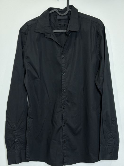 Czarna koszula męska L