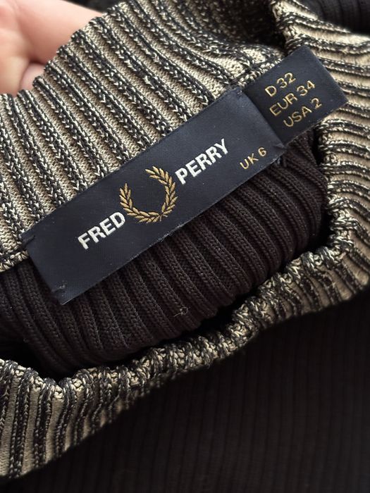FRED PERRY свитер space dye ribbed jumper