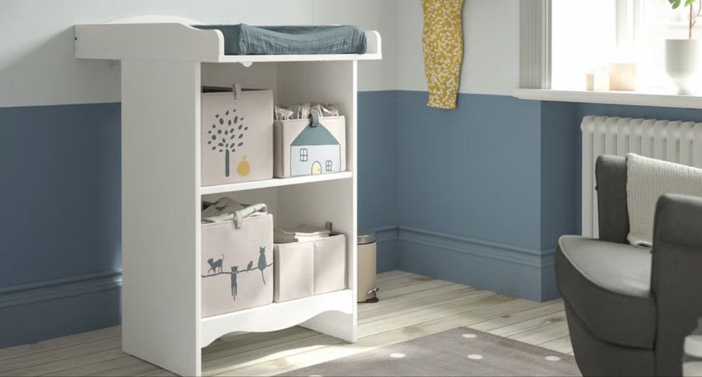 SMÅGÖRA Trocador / estante / muda fraldas branco 60x81x103