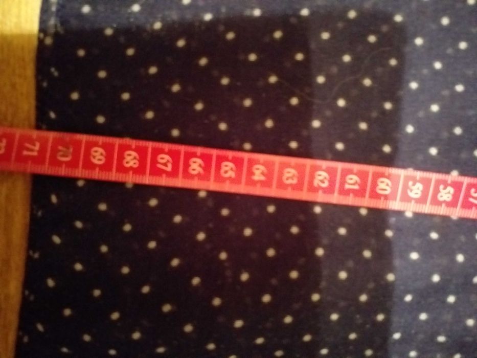 Granatowa apaszka/ chustka w groszki