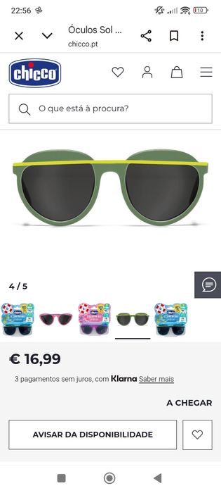 Óculos de sol criança Chicco