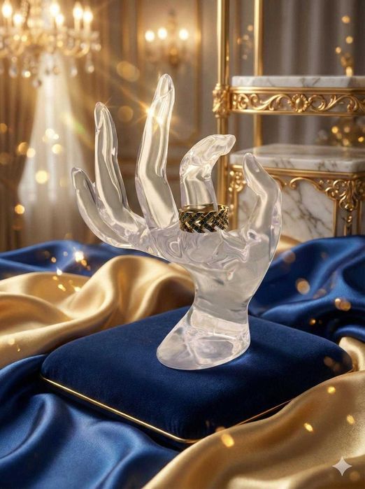 Anel em Ouro 19.2k (800) com Zircónias Pretas – Tam. 63 – 6,6g