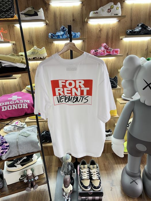 Футболка Vetements For Rent White / Red