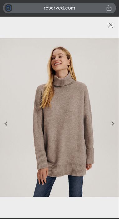 Подовжений гольф, джемпер Reserved, S