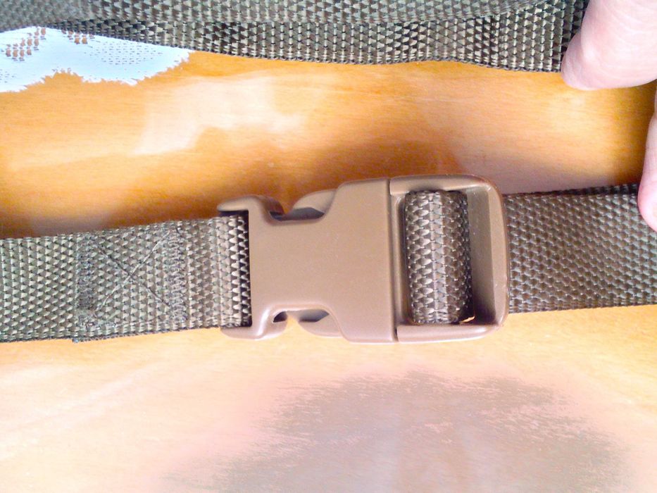 Pasek do spodni, złote khaki, długość 120 cm, szerokość 2,5 cm