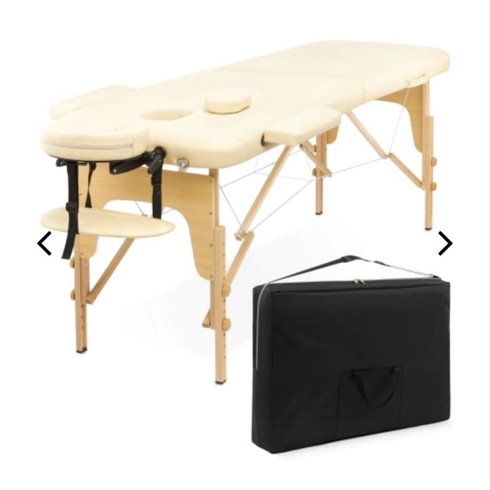 Stół do masażu drewniany 60 cm beżowy 4fizjo
