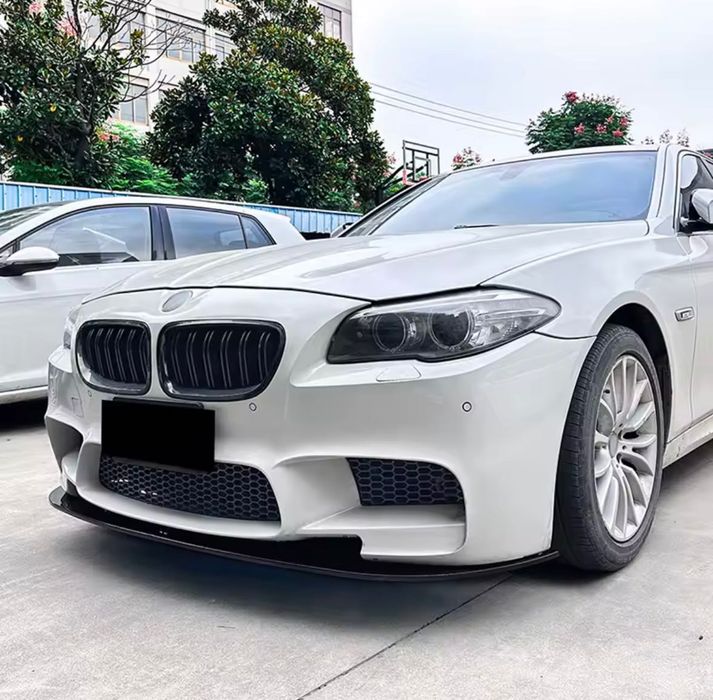 Губа БМВ Ф10 М5 губа на передний бампер BMW F10 M5 накладка на бампер юбка сплитер обвес элерон