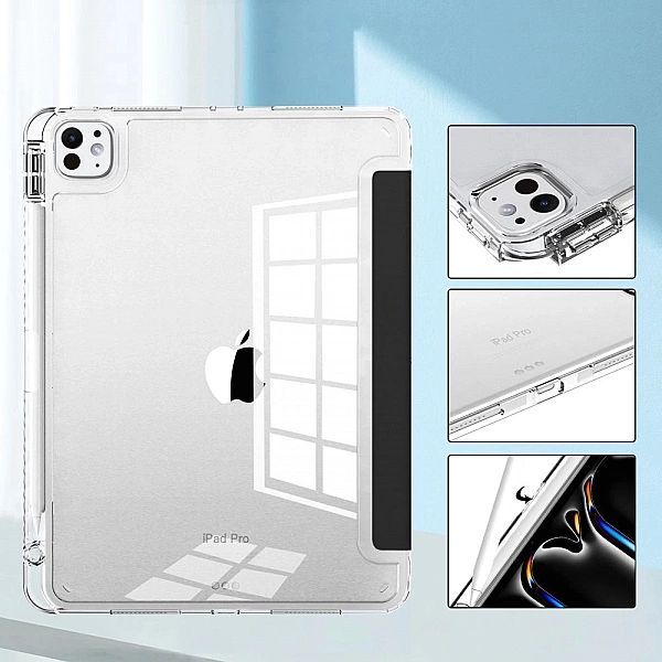 Etui Tech-Protect Sc Pen Hybrid na iPad Pro 13" 2024 - czarno-przezroc