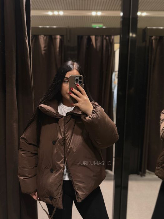 Пуфер Zara , куртка кімоно Zara, куртка зимова Zara , куртка - пуфер