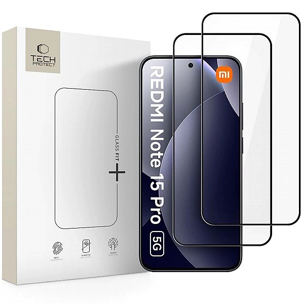 Szkło Hartowane Tech-Protect Glass Fit+ 2-Pack Xiaomi Redmi Note 15 Pr