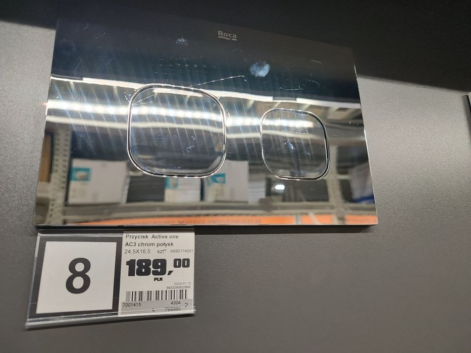 Przycisk Active One Roca chrome nowy