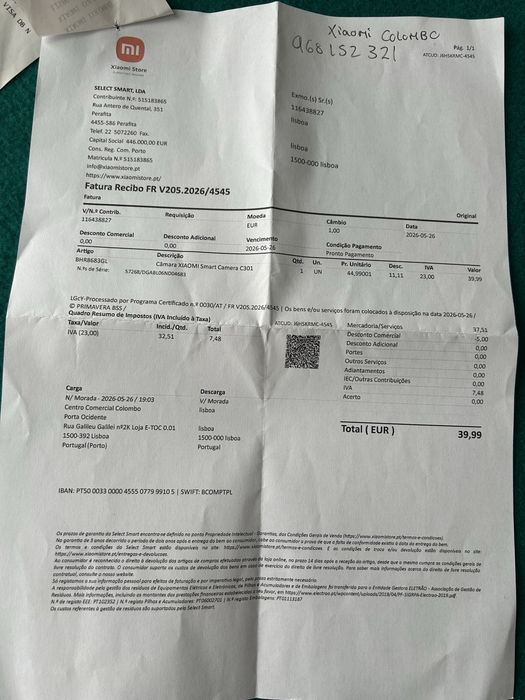 Camara smart C301 da Xiaomi