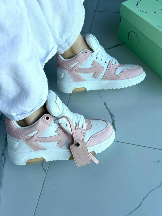 !ТОП! Off-White Out of Office Pink White | 37 38 39 40 41