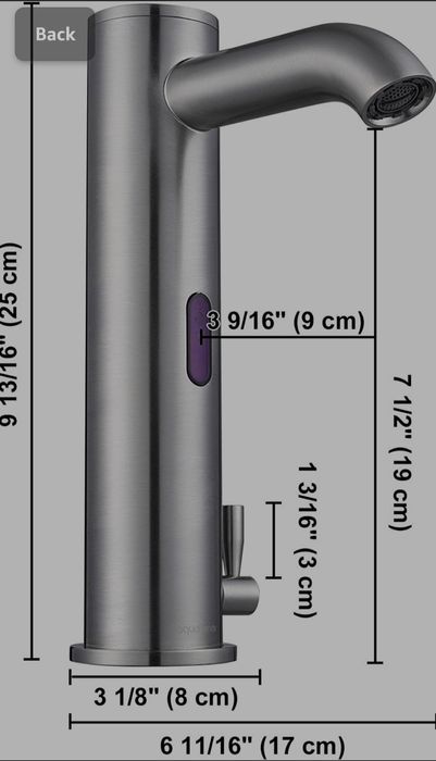 Безконтактний змішувач Aquaterior кран сенсорний