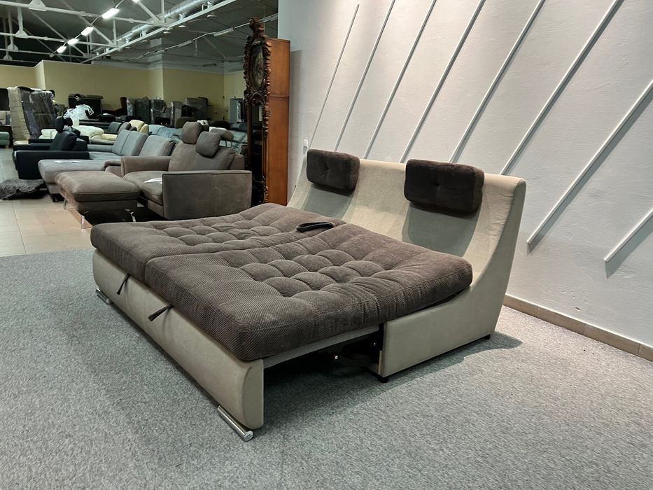 Акція!Диван розкладний тканина коричневий