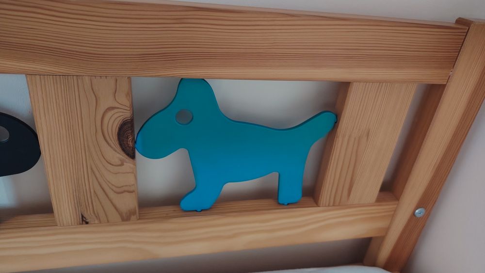 Łóżko dla dziecka z materacem Ikea sosna drewno
