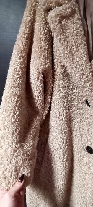 Płaszcz Zara baranek XXL duży