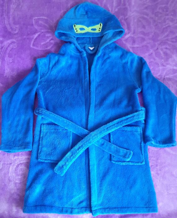 Szlafrok dla chłopca SUPER HERO 122 roz. 7 lat.