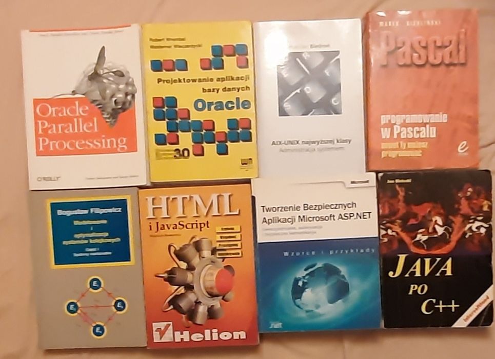 informatyka programowanie Oracle Pascal Java ASP.NET HTML Tanio