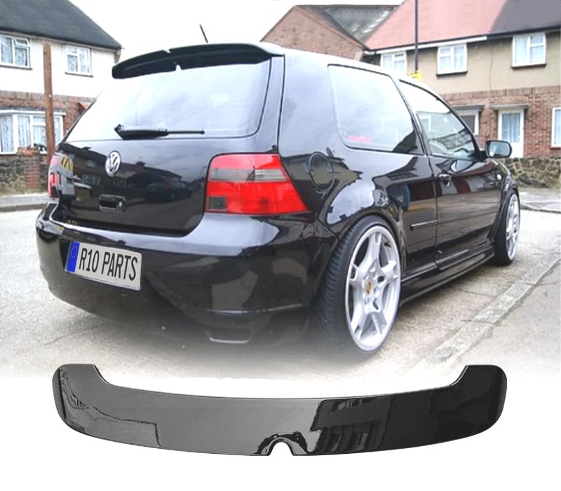 AILERON VOLKSWAGEN VW GOLF 4 97-03 ASPECTO R32 PRETO BRILHANTE